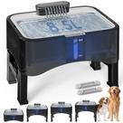 Fonte de água elevada para cães UPSKY em aço inoxidável 8,5L