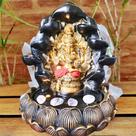 Fonte de Água Ganesha Buda Hindu De Água Bivolt Com 8 Quedas