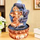 Fonte de Agua Ganesha Elefante Fonte Indiano Com Bola Giratória E Luz Olho Grego