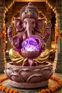 Fonte de Agua Ganesha Olho Grego 7 Chakras