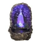 Fonte de água Nossa Senhora Aparecida gruta padroeira com Luz colorida