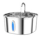 Fonte de Água para Gatos PEKTACO 3.2L (108 onças) - Aço Inoxidável