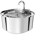 Fonte de água para gatos PEKTACO 3.2L em aço inoxidável 108 onças