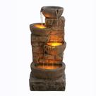 Fonte de água Teamson Home 85 cm com cascata e tigelas com LED