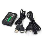 Fonte de Alimentação Carregador Adaptador Bivolt Compatível com Ps Vita Fat Psvita 1000 + Cabo Energia