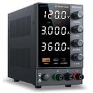 Fonte de alimentação DC WANPTEK POWER Bench 0-120V 0-3A com USB e tipo C