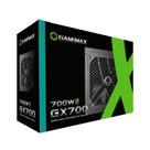 Fonte de Alimentação GX700 80 Plus Gold 700W Black Gamemax - 001000081