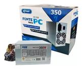 Fonte de alimentação p/ pc atx 350w silenciosa 110v/220v