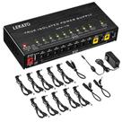 Fonte de alimentação para pedal de guitarra LEKATO True Isolated 10 portas 9V 12V 18V Fonte de alimentação para pedal de guitarra LEKATO True Isolated 10 portas 9V 12V 18V