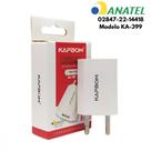 Fonte de Carregador 3.1A 5V USB Kapbom KA-399