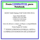 Fonte de Nb Compatível p/ Sony 19.5V 4.74a 90w 6.5*4.4 mm