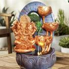 Fonte Decorativa Led Luminoso Ganesha Jardim Grande Elefante Quedas Dágua Bivolt