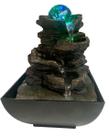 Fonte Decorativa Resina 4 Quedas DAgua com Led Bivolt Rocha
