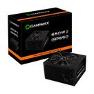 Fonte Gamemax GP650, 650W, 80 Plus Bronze, PFC Ativo, Com Cabo, Preto - GP650