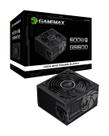 Fonte Gamemax GS600, 600W, 80 Plus White, PFC Ativo, Black