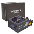 Fonte Gamer Real PCWells PK-550, Cabo de Energia, Silenciosa, Preta - PK550ESG0010B0X