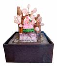 Fonte Kuan Yin Cascata De Água Decorativa Quarzo Rosa