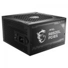 Fonte MSI MAG A850GL PCIE5, 850W, 80 Plus Gold, Cybenetics Gold, PFC Ativo, Full Modular, Preto, MAG A850GL PCIE5 Fonte MSI MAG A850GL PCIE5, 850W, 80 Plus Gold, Cybenetics Gold, PFC Ativo, Full Modular, Preto, MAG A850GL PCIE5