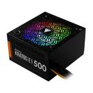 Fonte PC 500W KRATOS E-1 RGB, Bivolt chaveada, GD-Z500ZZZ, GAMDIAS