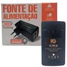 Fonte PoE 48Vdc 0.5A (24W), Bivolt 100-240Vac, 2 Portas RJ-45, PoE Passivo, Plug and Play, FCPOE02 - FC Fontes