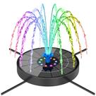 Fonte Solar SEIRMEP com Luzes LED, 3 Alturas de Jato e 6 Bicos