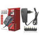 Fonte Universal 30W 3V 4.5V 6V 7.5V 9V 12V 3A 7 Plugues Bivolt Tomate - TOMATE Fonte Universal 30W 3V 4.5V 6V 7.5V 9V 12V 3A 7 Plugues Bivolt Tomate - TOMATE