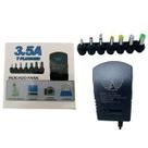 Fonte Universal Bivolt Regulável 3v 4.5v 6v 7.5v 9v 12v 3.5A 42W 7 Plugs Altomex AL-37CH