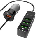 Fonte veicular 4usb c/ quick charge shinka sh-c60