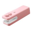 Food Bag Sealer Mini USB Recarregável Rosa Portátil Portátil