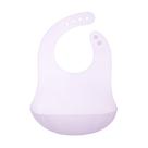 Food Bib Olababy Fold N Go Silicone Lilás sem BPA