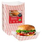 Food Boats Stock Your Home Large 3 libras (pacote com 250) vermelho e branco