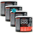 Food dog senior 100g nutrição para cães idosos kit com 4