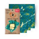 Food Wraps Bee's Wrap Cera de abelha reutilizável fabricada nos EUA, pacote com 3
