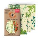 Food Wraps Bee's Wrap, reutilizável, vegano, sortido, pacote com 3