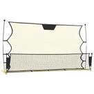Football Rebounder Net VidaXL 72x33,5x47,2 cm preto/amarelo
