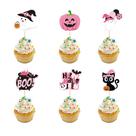 Foowztao Enfeites para Cupcake de Halloween 24 unidades Fantasminha Rosa Foowztao Enfeites para Cupcake de Halloween 24 unidades Fantasminha Rosa