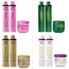 Force Cosméticos Kit Home Care 4 Linhas de Tratamento Capilar Brilho, Força e Nutrição Capilar