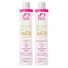 Force Cosméticos Kit Shampoo e Condicionador Repair Effect Web 500ml Reparação PósQuímica
