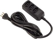 Force Line Extensao 3 M Bivolt 20A 3 Tomadas, Preto Force Line Extensao 3 M Bivolt 20A 3 Tomadas, Preto