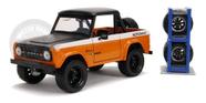 Ford Bronco 1973 Laranja C/ Jogo Rodas Extras Jada 1/24