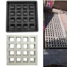 Forma 16 Furos Antichuva Veneziana 39x39x7 Molde Placa Concreto Economico Divisoria Parede