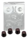 Forma 3 Partes Silicone Mini Copo Copinho Licor Chocolate