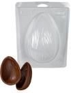 Forma 3 Partes Silicone P/ Chocolate Ovo Páscoa 500g Riscado
