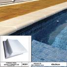 Forma 3d borda piscina peito de pombo 49x34cm em abs 2mm in361