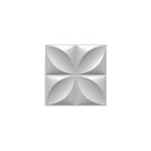 Forma 3d em abs 1mm p/gesso flor aberta 50x50cm