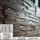 Forma 3d gesso 3 madeiras 38x14cm ABS 2mm Molde Para Gesso/cimento 3d