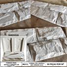Forma 3d Gesso 8 Tijolinho Rústico 10X20cm Em ABS Virgem 2mm IN313