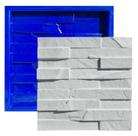 Forma 3D Gesso e Cimento ABS 1mm - Pedra Ferro 30x30 cm