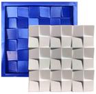 Forma 3D Gesso e Cimento ABS 1mm - Prisma 30x30 cm
