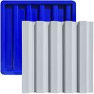 Forma 3D Gesso e Cimento ABS 1mm - Ripado 30x30 Forma 3D Gesso e Cimento ABS 1mm - Ripado 30x30